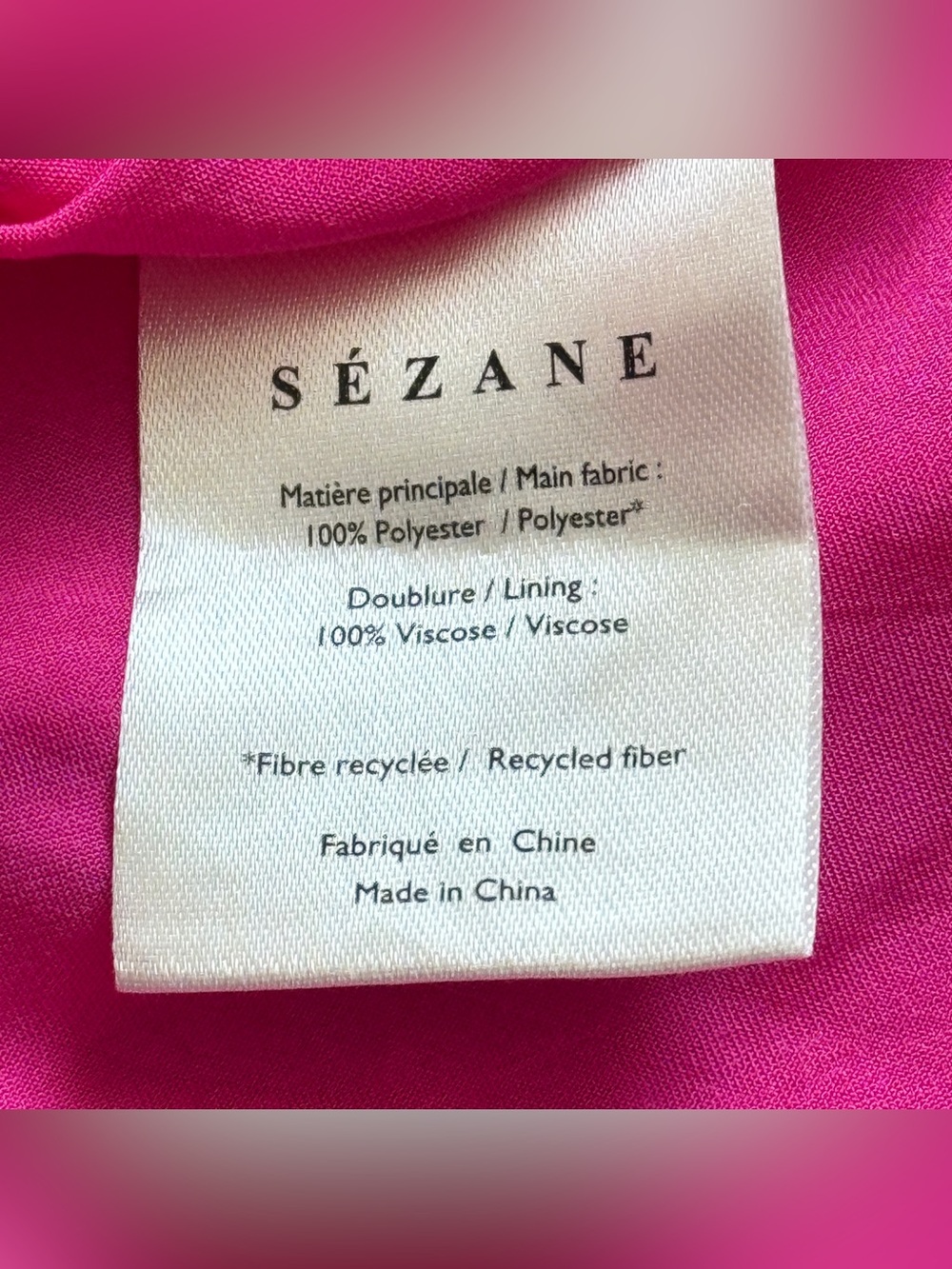 Sézane Nissa Pleated Midi Dress in Hot Pink | FR 38 / US 6 - Picture 9 of 9
